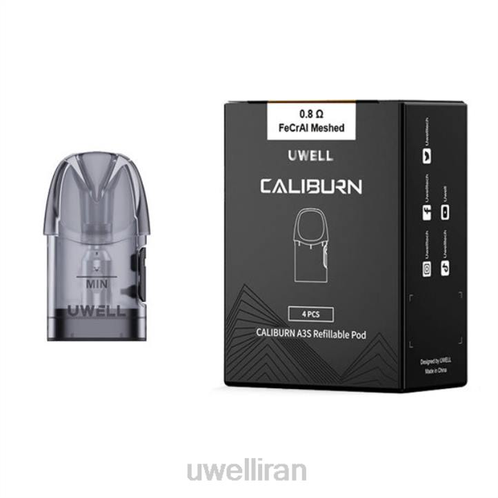 UWELL CALIBURN A3 غلاف جایگزین | بسته 4 عددی 0.8 اهم 2 6DRV19 | سیگار UWELL