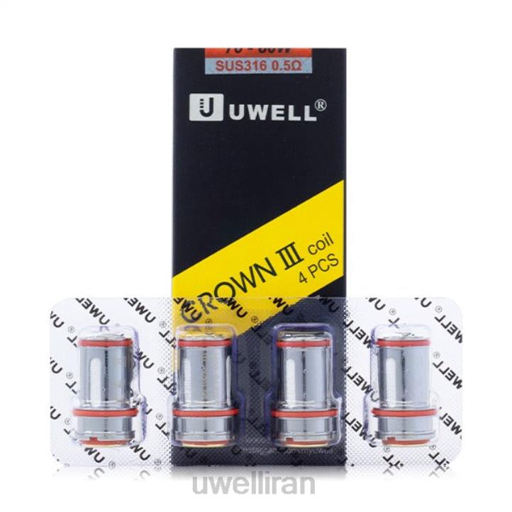 UWELL CROWN 3 کویل (بسته 4 عددی) 0.25 اهم 6DRV91 | UWELL IRAN