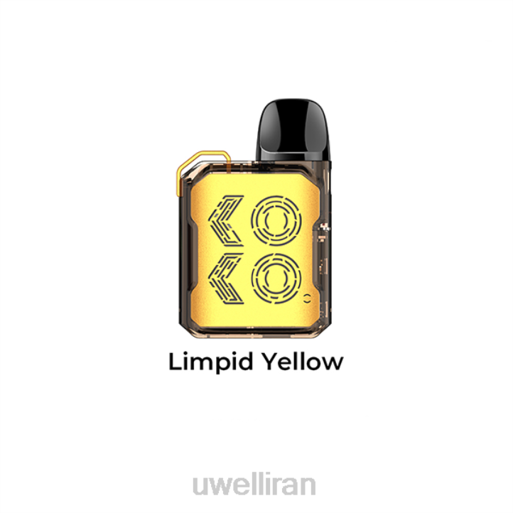 UWELL CALIBURN GK2 کیت غلاف زرد شفاف 6DRV103 | UWELL VAPE PRICE